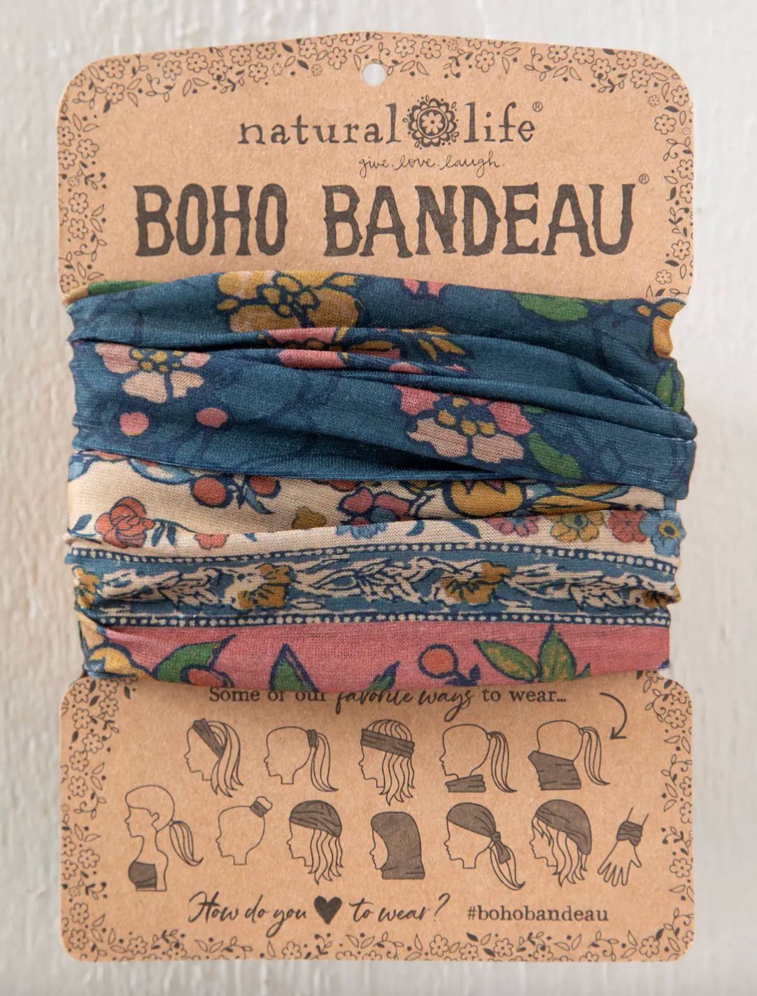 Boho Bandeau- Blue Riviera