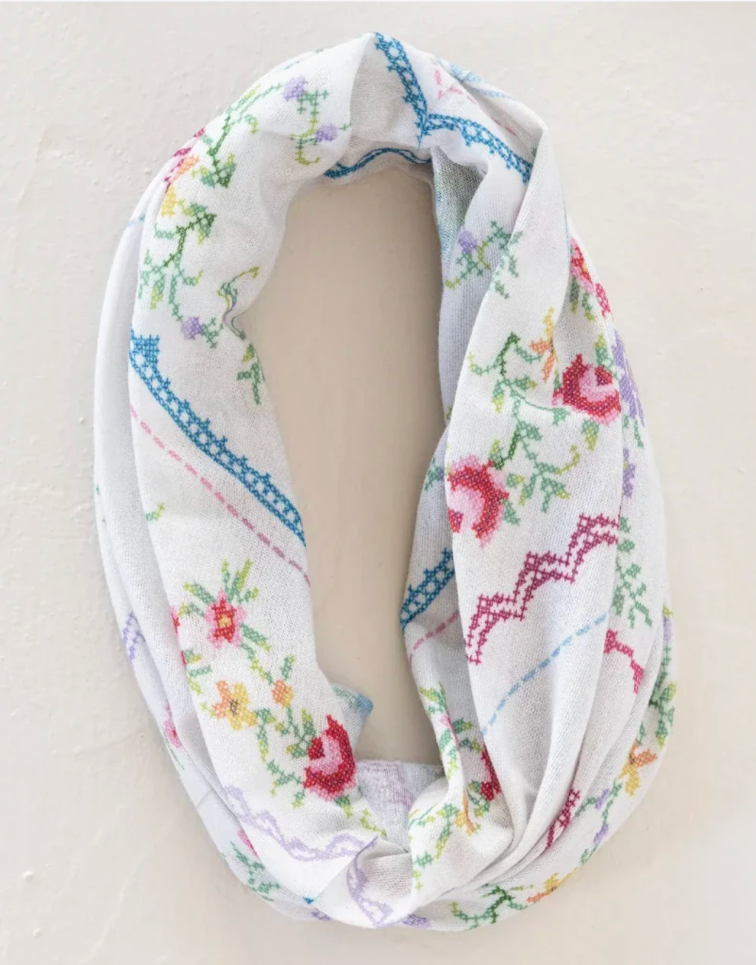 Boho Bandeau- Ivory Cross Stitch