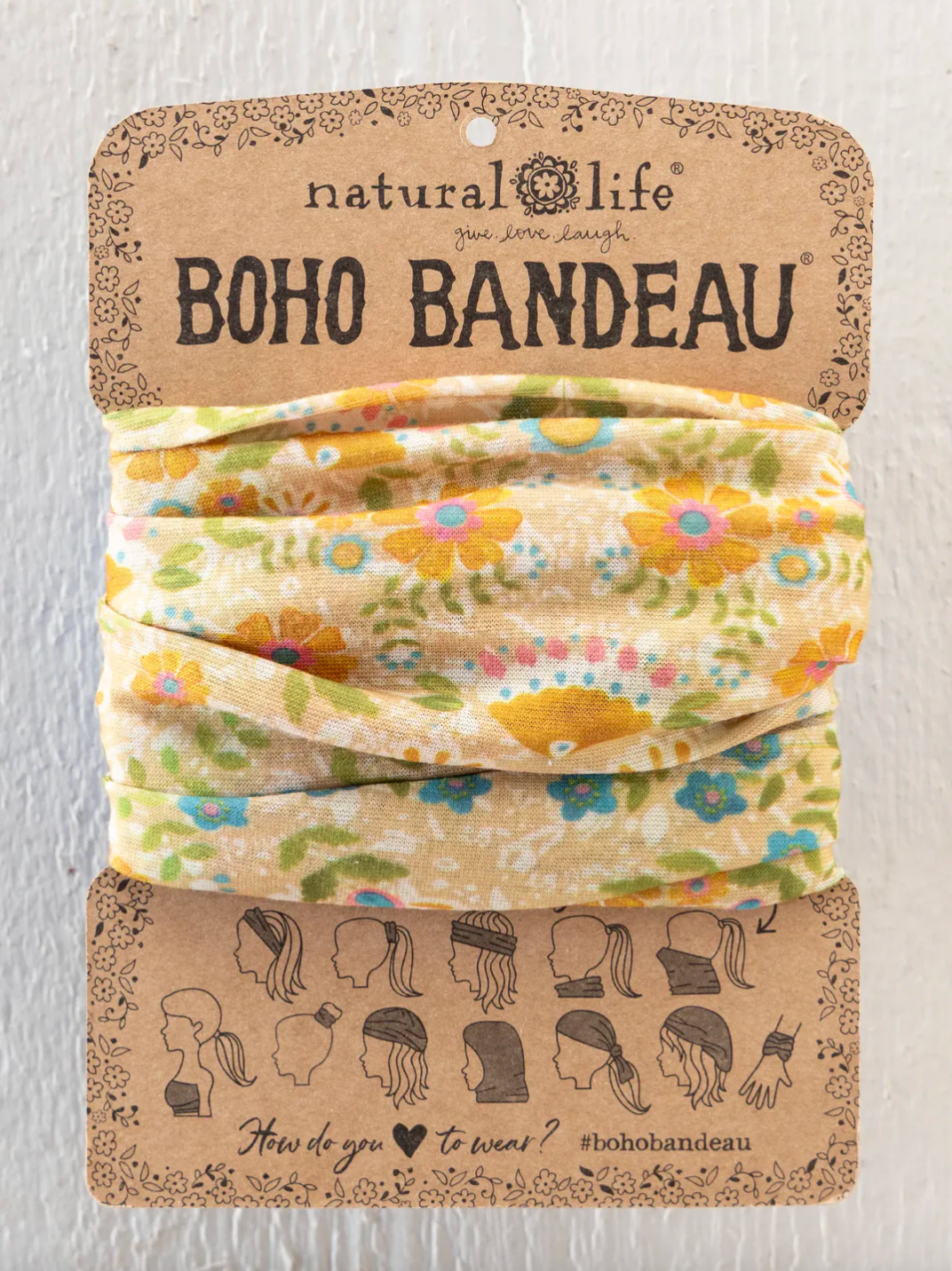 Boho Bandeau-Taupe Mandala
