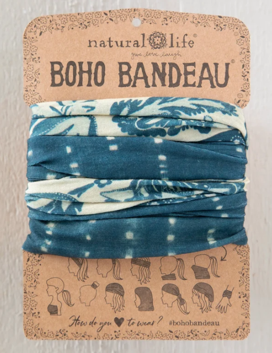Boho Bandeau- Indigo Dye