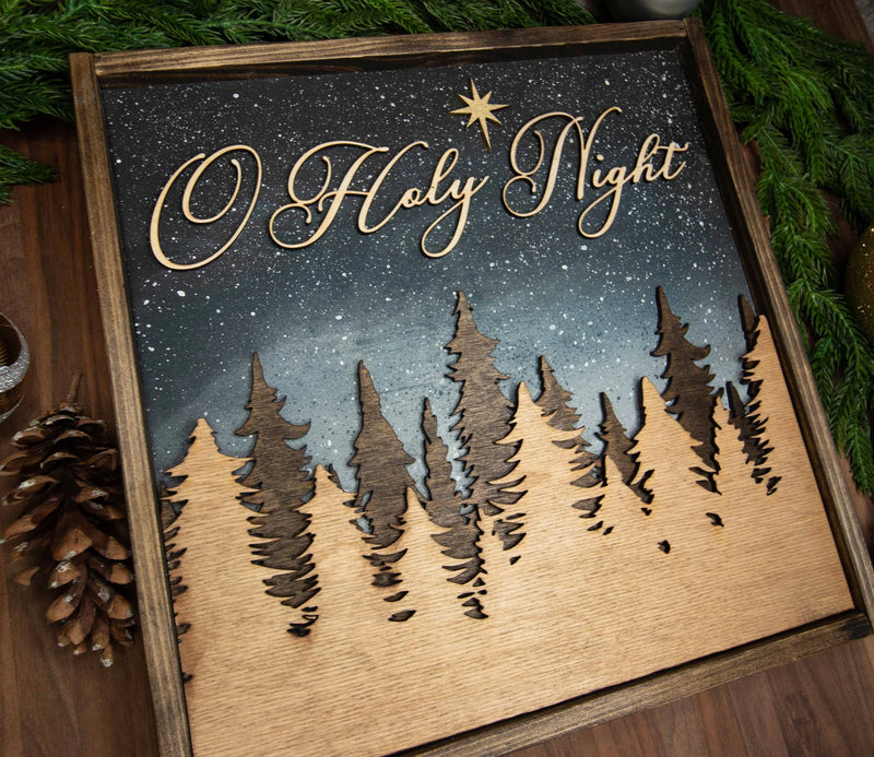 12x12" O Holy Night Sign