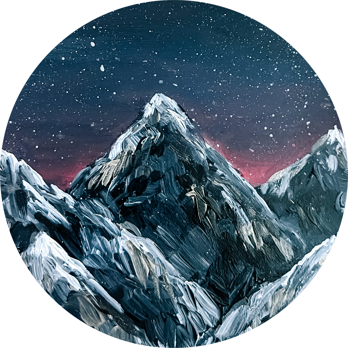 Midnight Mountain Sticker