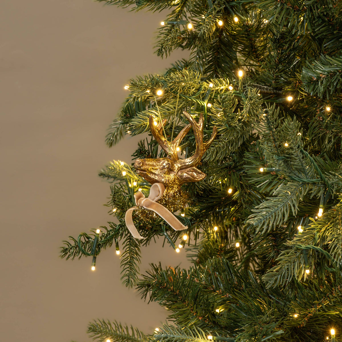 Gold Deer Head Ornament
