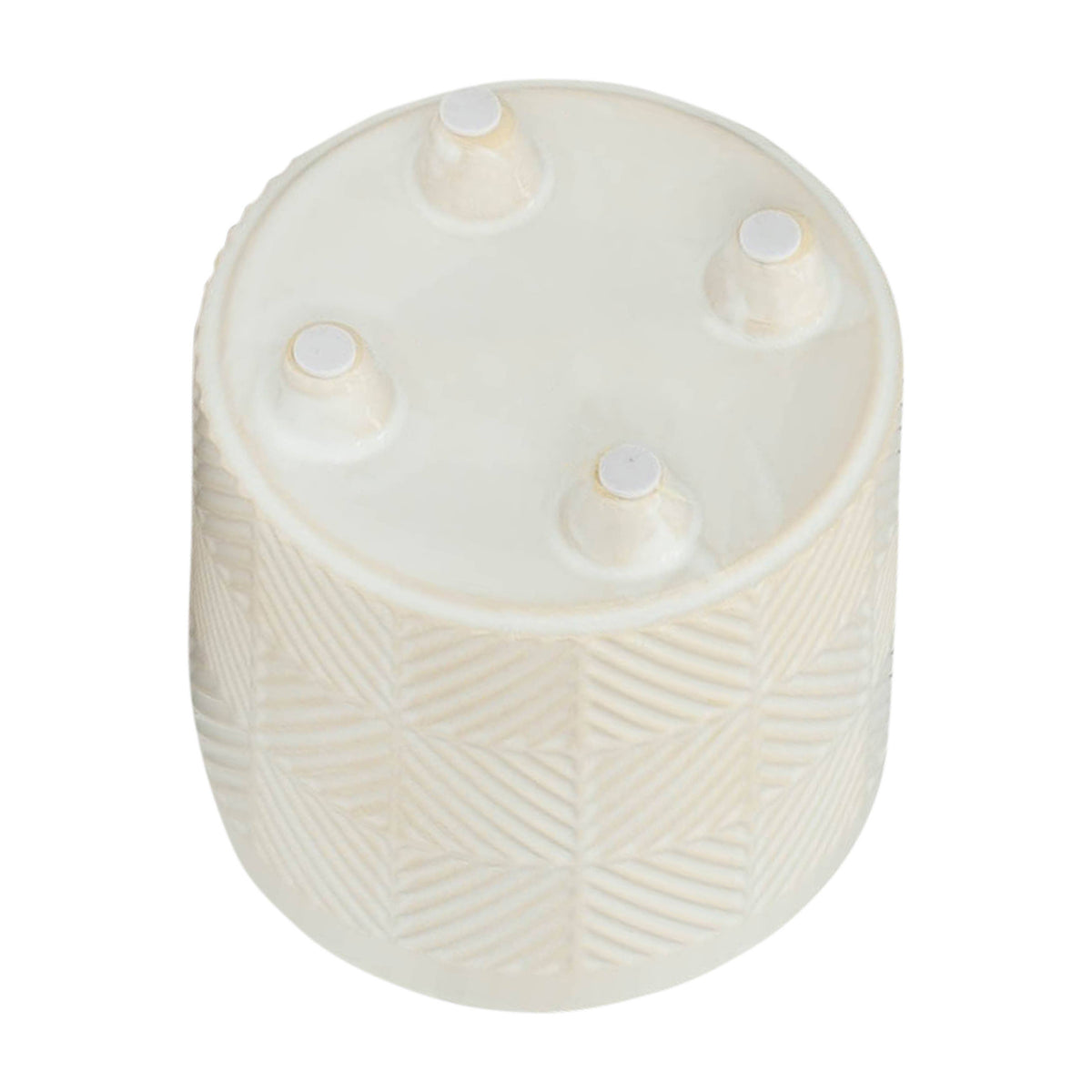 8" White Ceramic Planter Pot