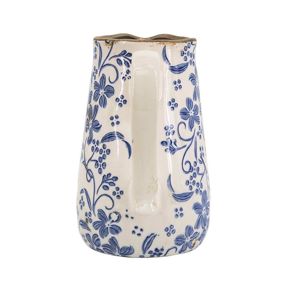 Delft Blossom Ceramic Pitcher