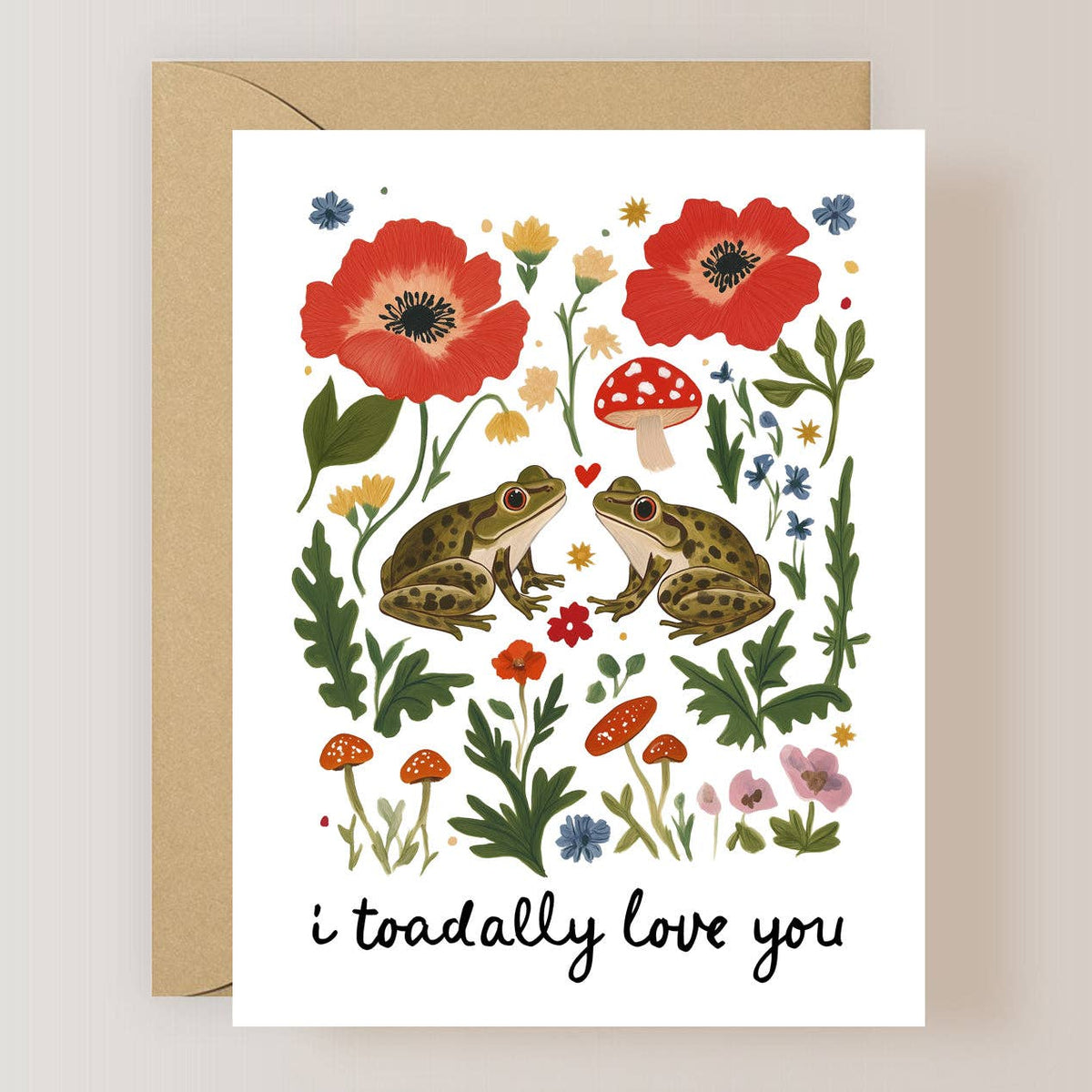 Frog Love Card, I Toadally Love You