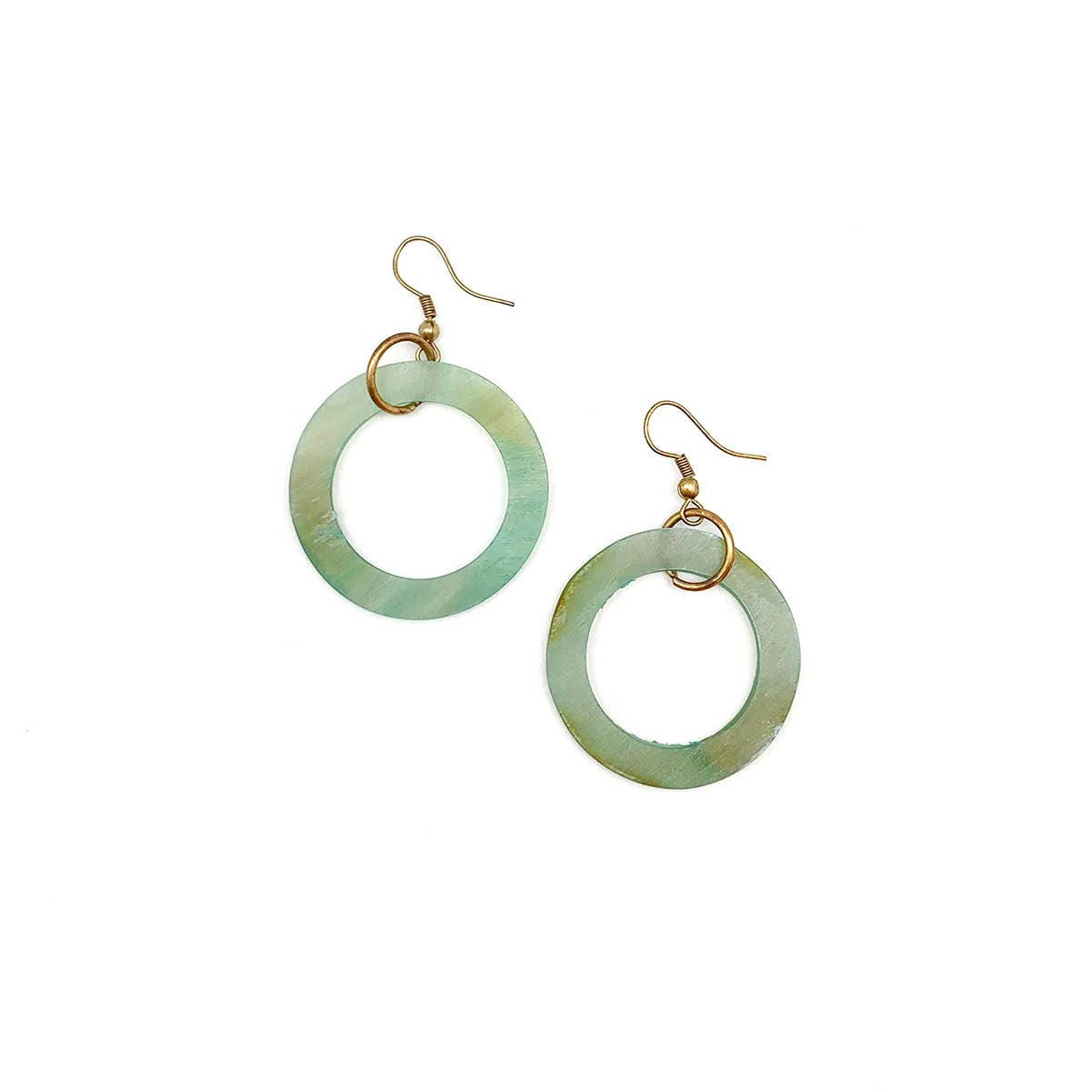 Omala Pleasing Pastels Open Hoop Earrings