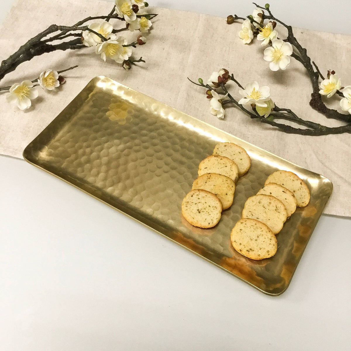 Gold Hammered Plate/Tray