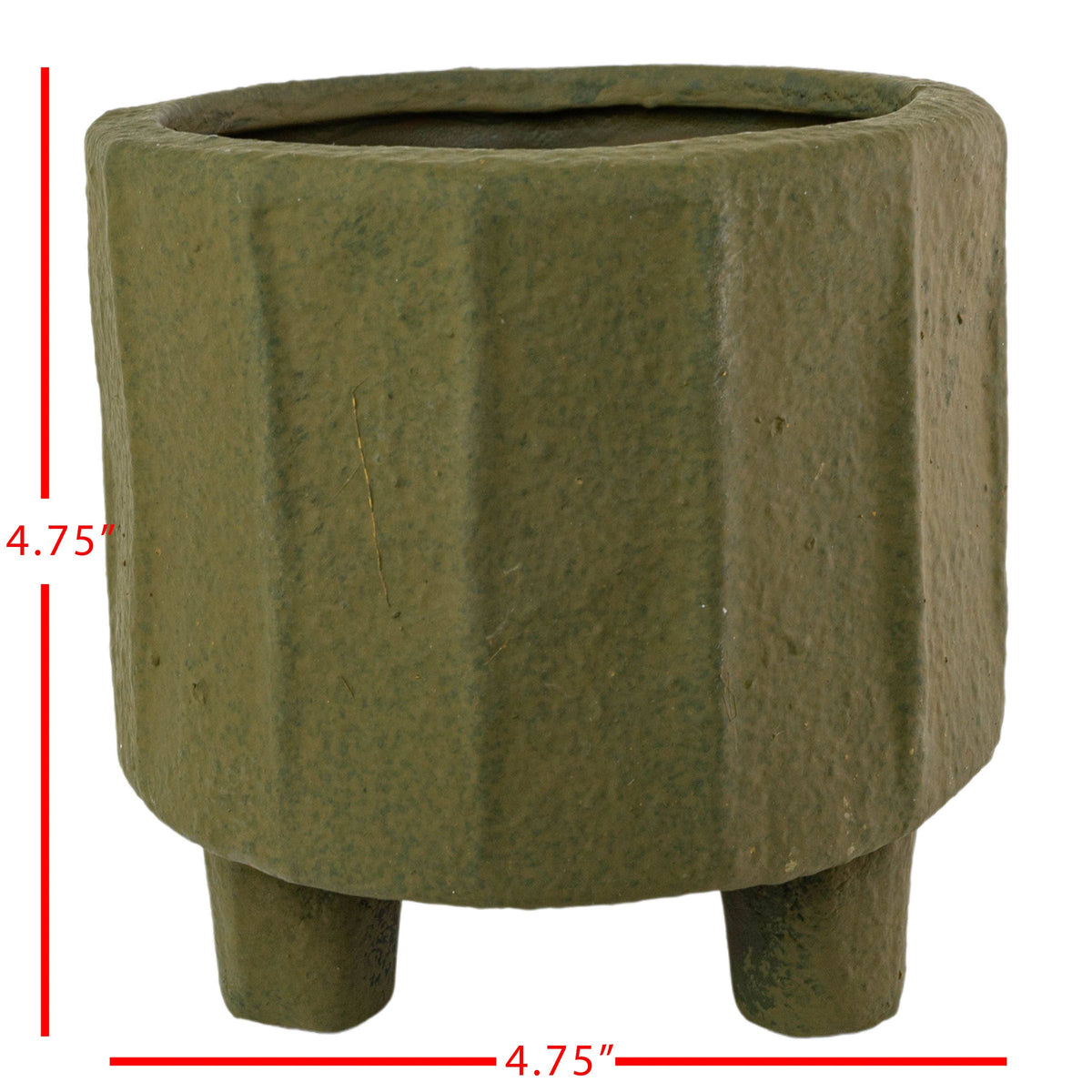 Ramon Southwest Matte Green Ceramic Planter Pot