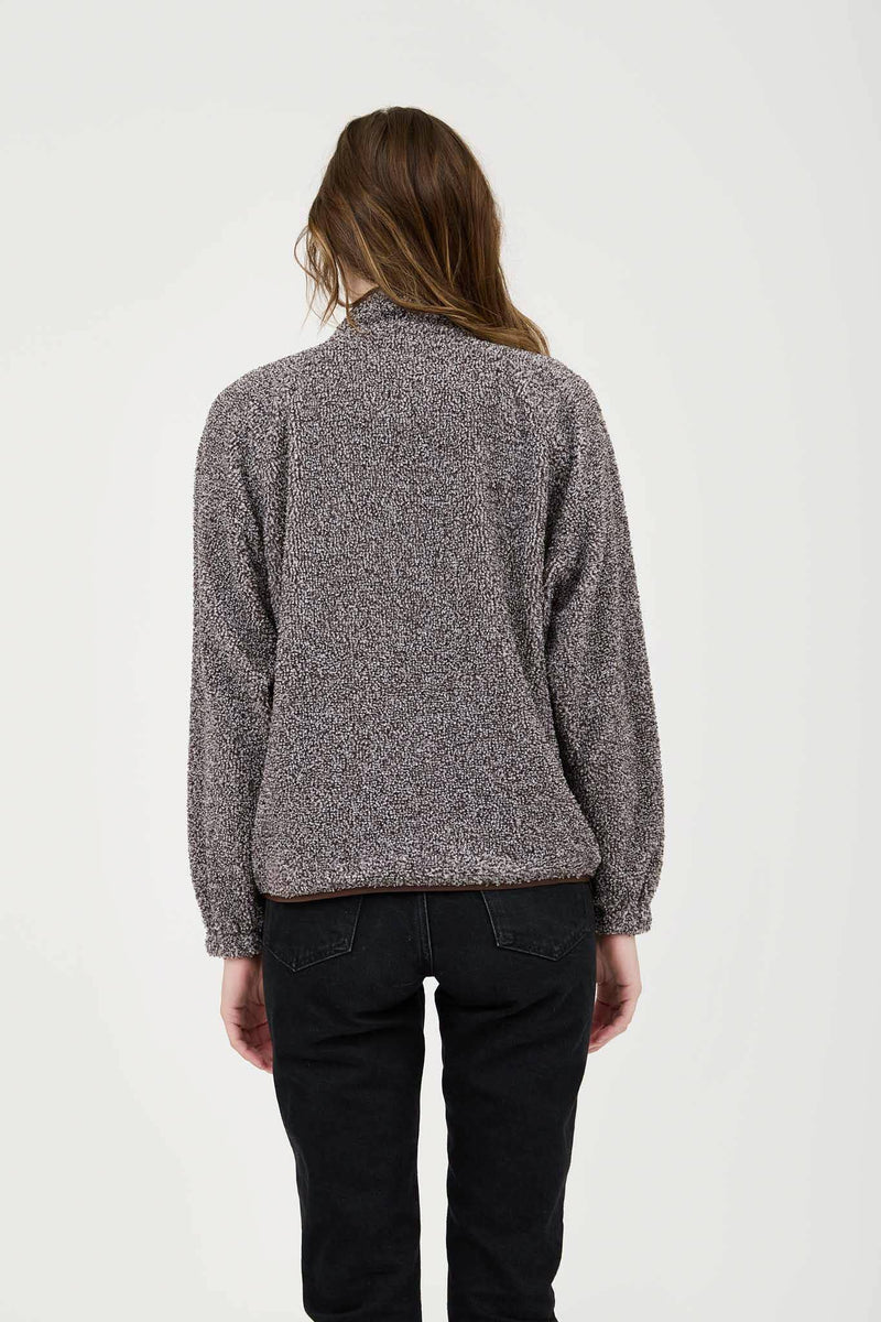 Fleece Snap Button Jacket