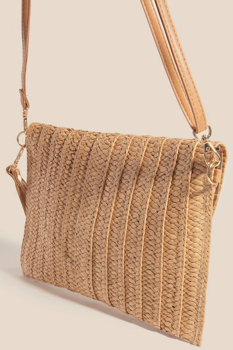 Braided Envelope Clutch Bag