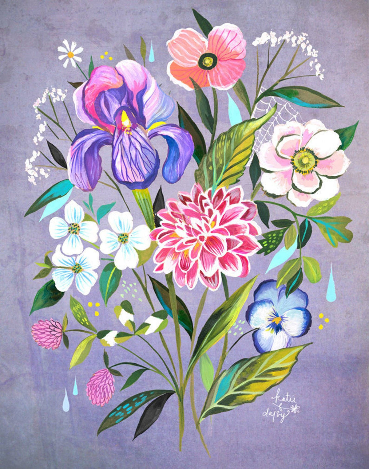 Iris Bouquet Print