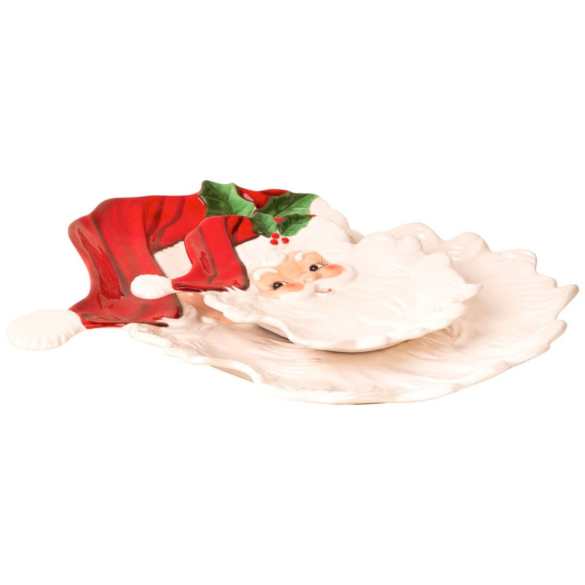 Vintage Santa Face Platter