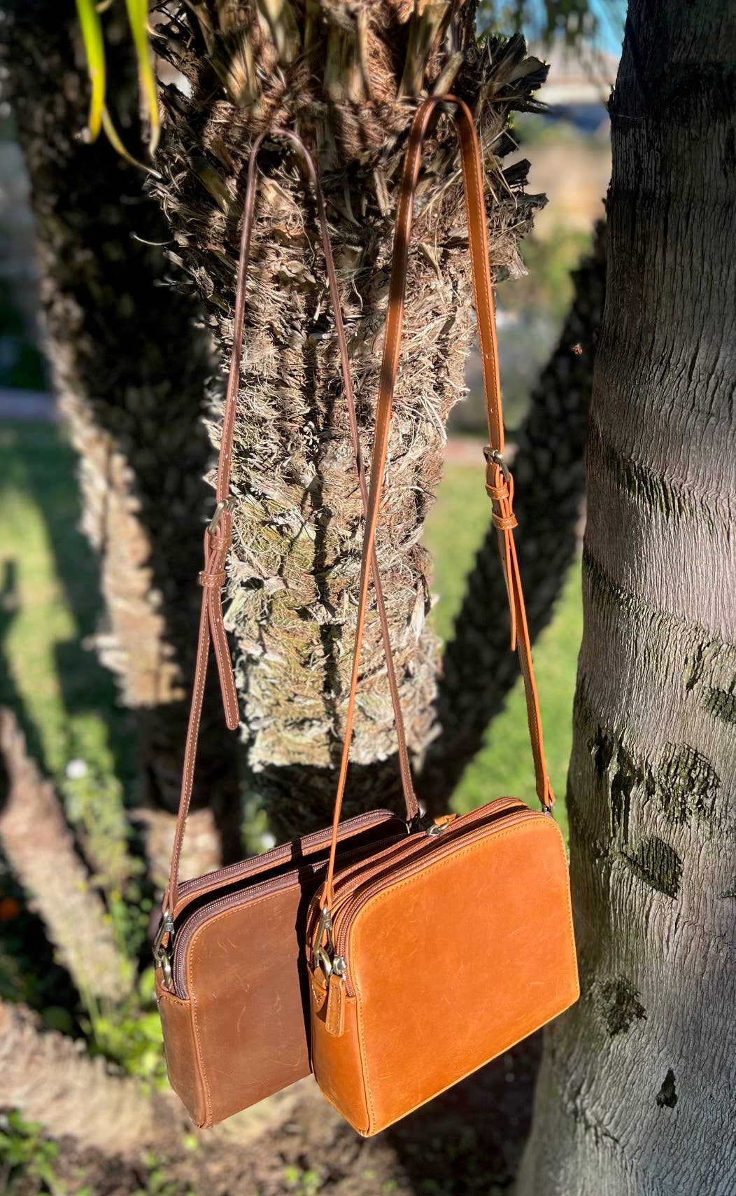 Vintage Leather Crossbody Shoulder Bag